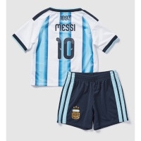 Camiseta Argentina Lionel Messi #10 Primera Equipación Replica Mundial 2026 para niños mangas cortas (+ Pantalones cortos)